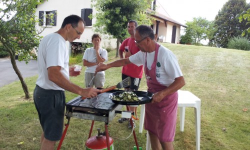 la pause chez Maurice et Francoise