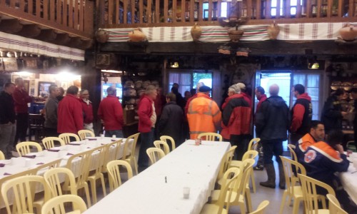 petit déjeuné et briefing