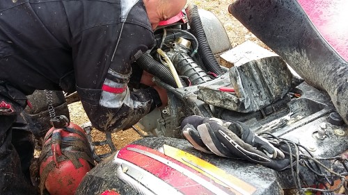 seule panne du sejour , un jicleur bouché pour lionel